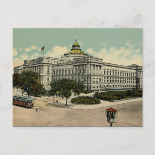 Carte Postale Bibliothèque du Congrès Washington DC 1900