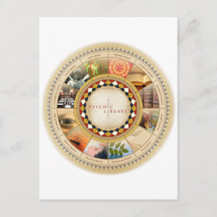Carte Postale Bibliothèque psychique