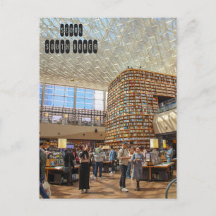 Carte Postale Bibliothèque Starfield à Séoul