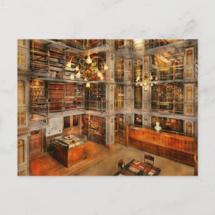 Carte Postale Bibliothèque - Un classique littéraire 1905