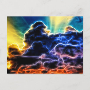 Carte Postale Biblique Électrifié Cumulus Nuages Skyscape