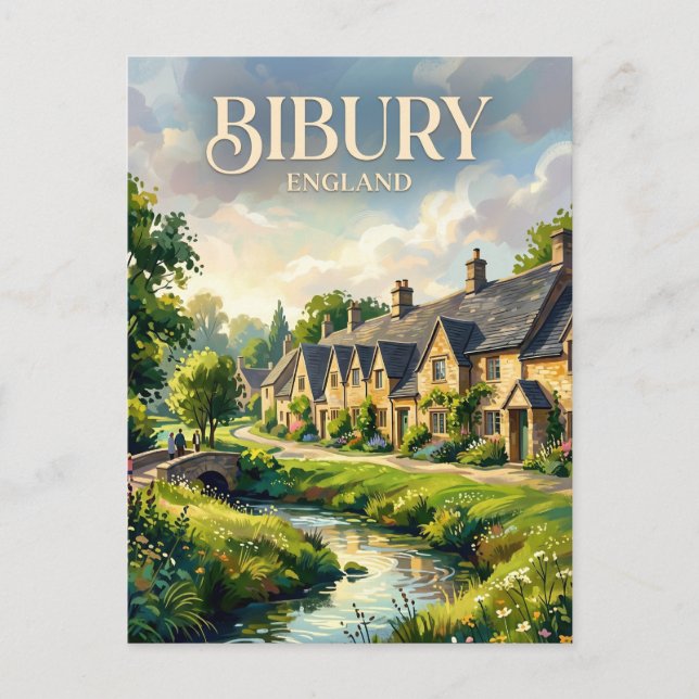 Carte Postale Bibury Royaume-Uni (Devant)