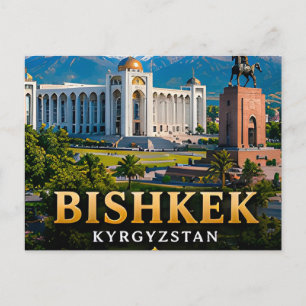 Carte Postale Bichkek Kirghizistan Porte d'entrée sur la montagn