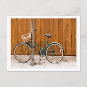 Carte Postale Bicyclette cyclisme clôture cyclable