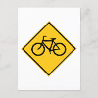 Bicyclette pour panneau routier