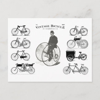 Carte Postale Bicyclettes classiques depuis 1880