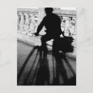 Carte Postale Bicyclist On Burnside Bridge, Portland, Oregon