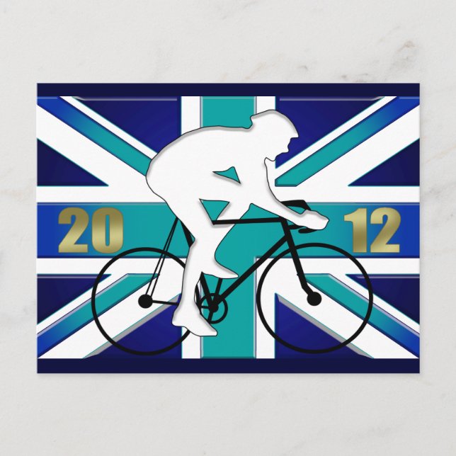 Carte Postale Bicyle amoureux du cyclisme britannique 2012 (Devant)