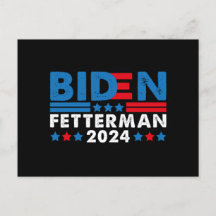 Carte Postale Biden Fetterman 2024