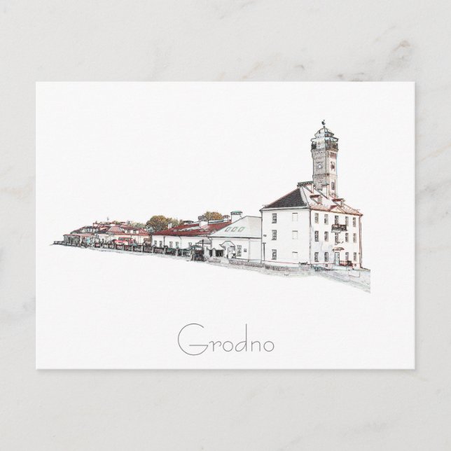 Carte Postale BiélБ е л а р ь у с   de Grodno Hrodna Г  (Devant)