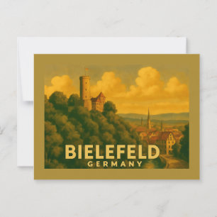 Carte Postale Bielefeld Allemagne Art de ville