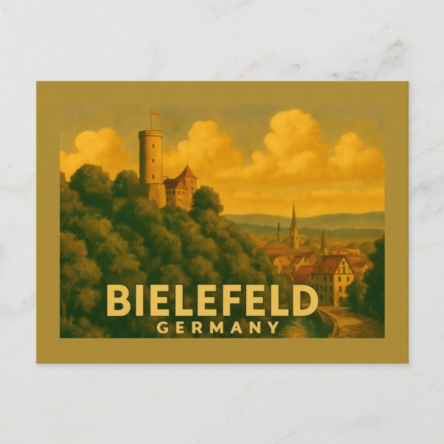 Carte Postale Bielefeld Allemagne Art de ville (Devant)