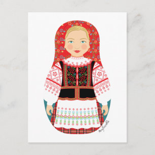 Carte postale Biélorusse Matryoshka