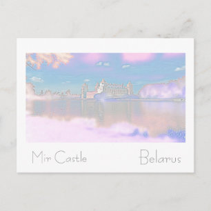 Carte Postale Biélorussie Беларусь Architecture du château de Mi
