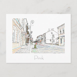 Carte Postale Biélorussie Б л а р с de de de de Pinsk de