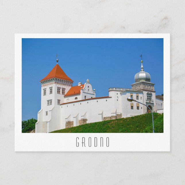 Carte Postale Biélorussie Grodno Cityscape Ville Architecture Ch (Devant)