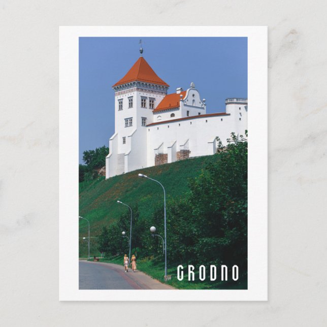 Carte Postale Biélorussie Grodno Cityscape Ville Architecture Ch (Devant)