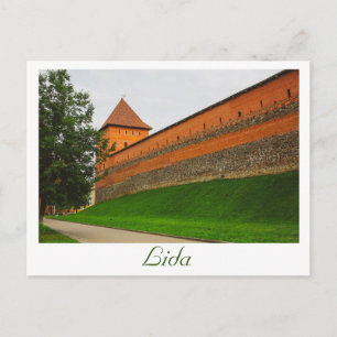 Carte Postale Biélorussie Lida Cityscape City Castle Architectur