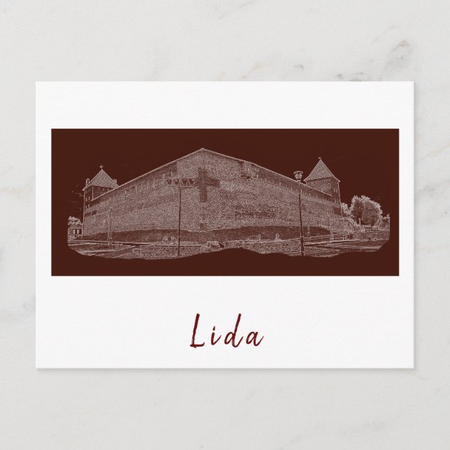 Carte Postale Biélorussie Lida Cityscape City Castle Architectur (Devant)