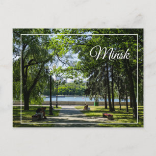 Carte Postale Biélorussie Minsk Park Vie Cityscape Postcard