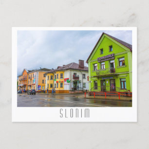 Carte Postale Biélorussie Slonim Ville Vue ville Architecture
