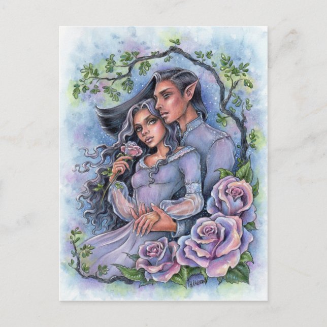 Carte Postale Bien-aimé - Elfes (Devant)