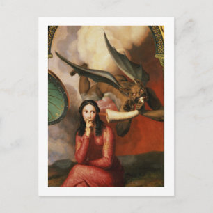 Carte Postale Bien et mal : le diable tente une jeune femme, 1