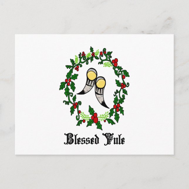 Carte postale Bienheureuse Norse Yule (Devant)