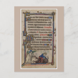 Carte Postale Bienheureux Vierge Marie Manuscrit du XIIIe siècle