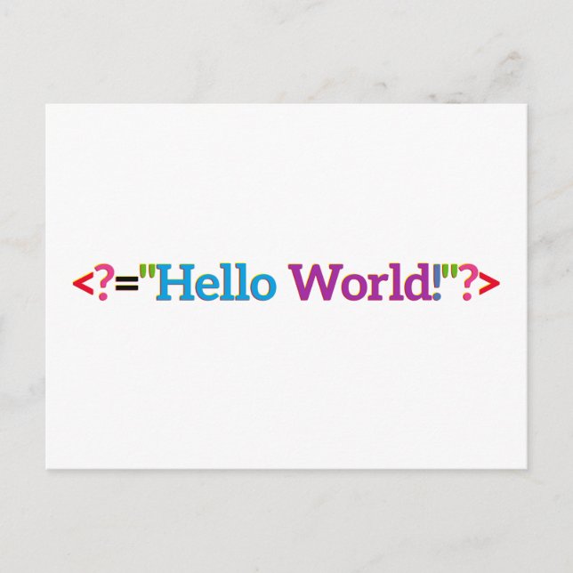 Carte Postale Biens pour bébés nerd (Devant)