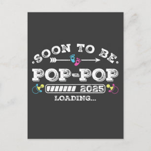 Carte Postale Bientôt être Pop-Pop 2025 Chargement