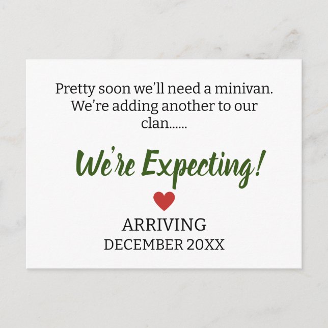 Carte Postale Bientôt, nous aurons besoin d’une mini-fourgonnett (Devant)