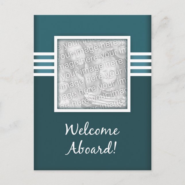 Carte Postale bienvenue à bord (Devant)