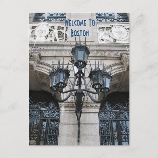 Carte Postale Bienvenue À Boston (Devant)