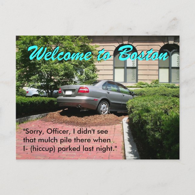 Carte Postale Bienvenue à Boston (Devant)