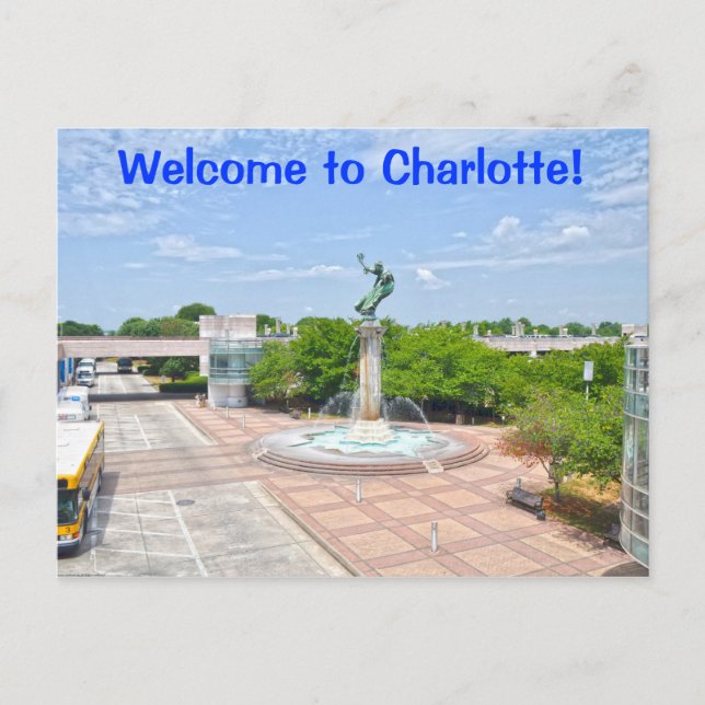 Carte Postale Bienvenue à Charlotte ! (Devant)