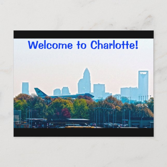 Carte Postale Bienvenue à Charlotte ! (Devant)