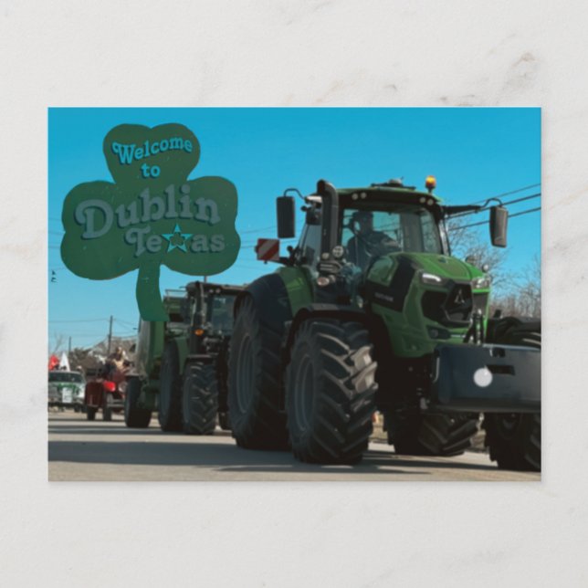 Carte Postale Bienvenue à Dublin (Texas) (Devant)