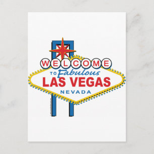 Carte Postale Bienvenue à Fabulous Las Vegas