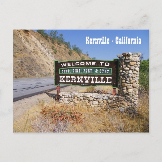 Carte Postale Bienvenue à Kernville Postcard! (Devant)
