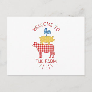Carte Postale Bienvenue À La Ferme