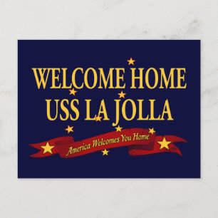 Carte Postale Bienvenue à la maison USS La Jolla