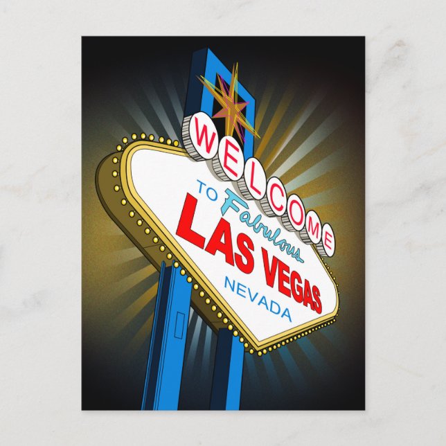 Carte Postale Bienvenue à Las Vegas (Devant)