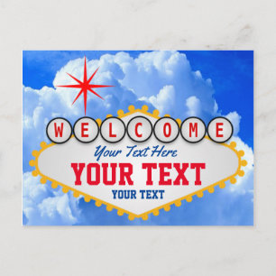 Carte Postale Bienvenue À Las Vegas Signer Votre Texte