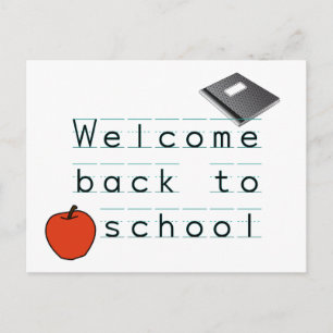 Carte Postale Bienvenue À L'École