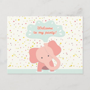 Carte Postale Bienvenue à ma fête