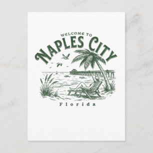 Carte Postale Bienvenue à Naples City Floride