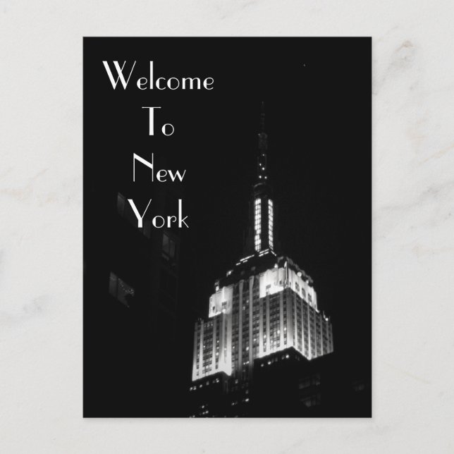 Carte Postale Bienvenue À New York (Devant)