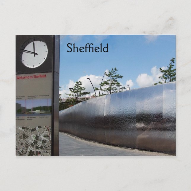 Carte Postale Bienvenue à Sheffield (Devant)