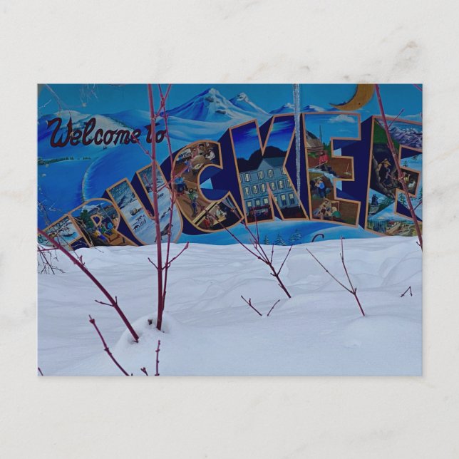 Carte Postale Bienvenue à Truckee ! (Devant)